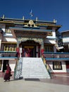 A MONASTERY IN GANGTOK `SOLITARY TAMPLE` Royalty Free Stock Photo